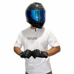 Playera Astro VIVIR PARA RODAR Y RODAR PARA VIVIR Blanca Premium Oversized