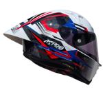 CASCO ASTRO PISTA BATMAX AZUL, BLANCO. ROJO