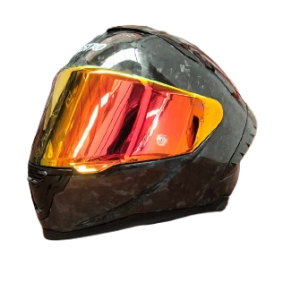 CASCO ASTRO ALFA RED X FIBRA DE CARBONO FORJADO