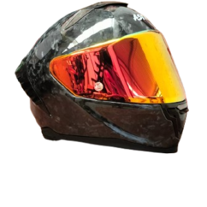 CASCO ASTRO ALFA RED X FIBRA DE CARBONO FORJADO