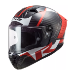 Casco Deportivo Ls2 Thunder C Racing 1 Rjo/ngo 100% Carbono