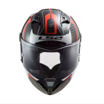 Casco Deportivo Ls2 Thunder C Racing 1 Rjo/ngo 100% Carbono