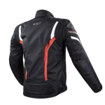 Chamarra De Moto Ls2 Gate Ngo/rojo