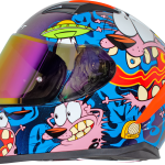 CASCO SHAFT PERRO COBARTE AZUL NARANJA