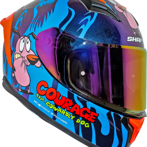 CASCO SHAFT PERRO COBARTE AZUL NARANJA