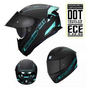 Outlet Casco Hax Obsidian 1.0 Turquesa Con 22.05