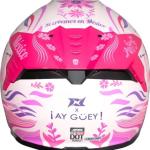 Casco Axxis Hawk ¡ay Güey! PINTORA ROSA + Pinlock Ece2206