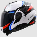CASCO LS2 ADVANT II TRIPLE BCO/AZUL/ROJO