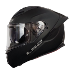 CASCO LS2 FF806 FUSION II NEGRO MATTE CON LUZ LED Y INTERCOM