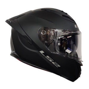 CASCO LS2 FF806 FUSION II NEGRO MATTE CON LUZ LED Y INTERCOM