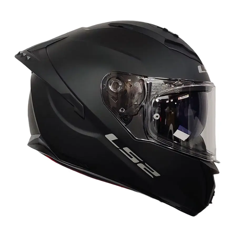 CASCO LS2 FF806 FUSION II NEGRO MATTE CON LUZ LED Y INTERCOM