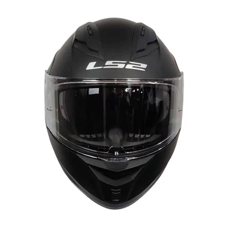 CASCO LS2 FF806 FUSION II NEGRO MATTE CON LUZ LED Y INTERCOM