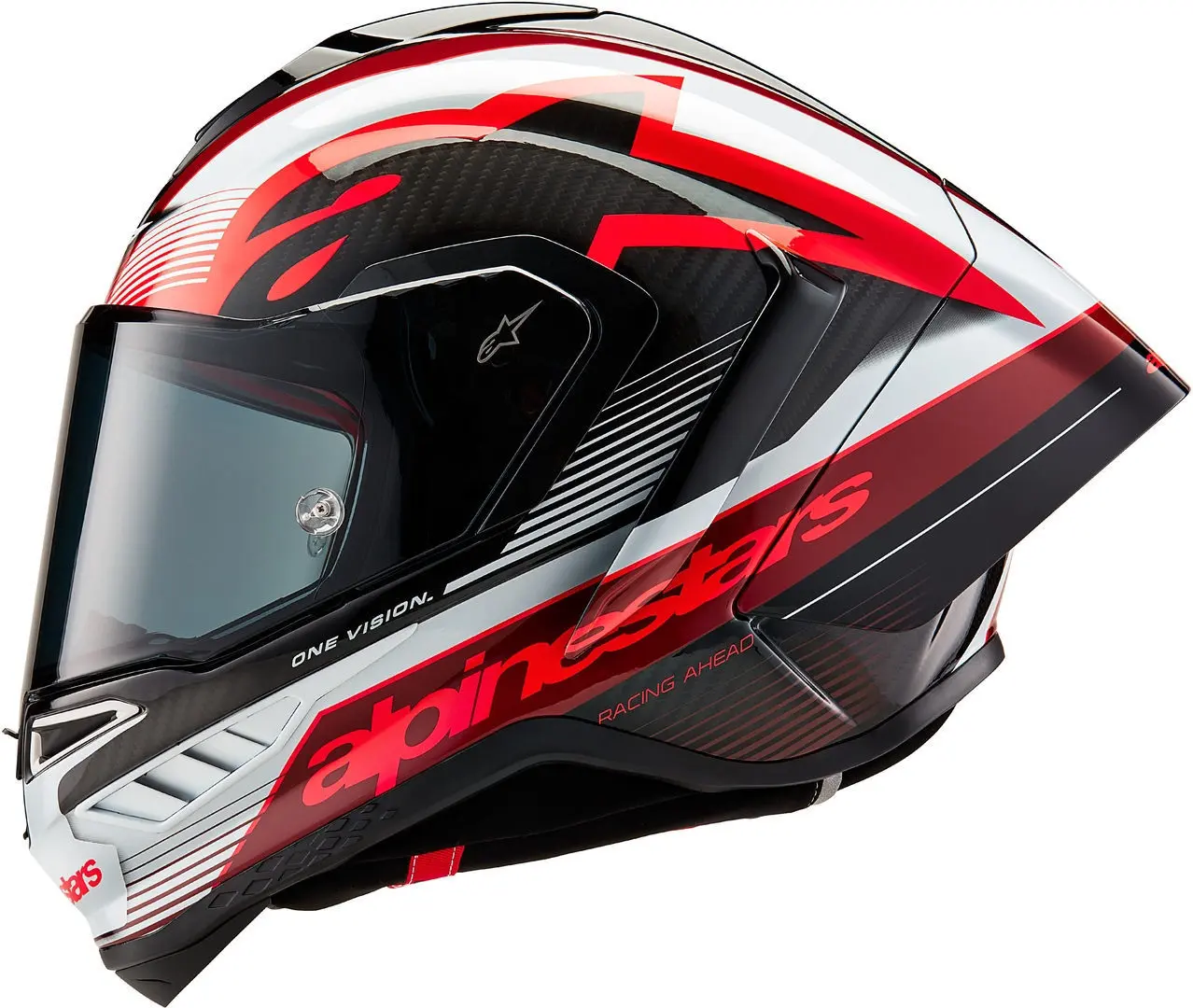 CASCO ALPINESTARS SUPERTECH R10 Element White / Bright Red / Carbon black