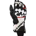 GUANTES ALPINESTARS DE PIEL GP PLUS R V3 BCO/NGO