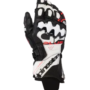 GUANTES ALPINESTARS DE PIEL GP PLUS R V3 BCO/NGO