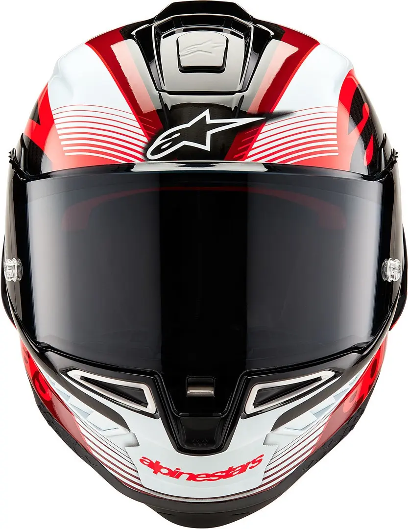 CASCO ALPINESTARS SUPERTECH R10 Element White / Bright Red / Carbon black