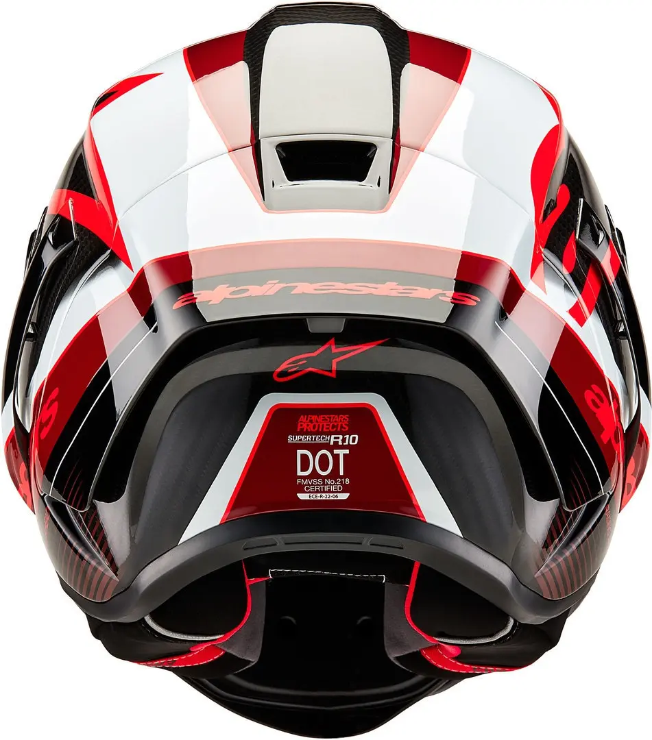 CASCO ALPINESTARS SUPERTECH R10 Element White / Bright Red / Carbon black