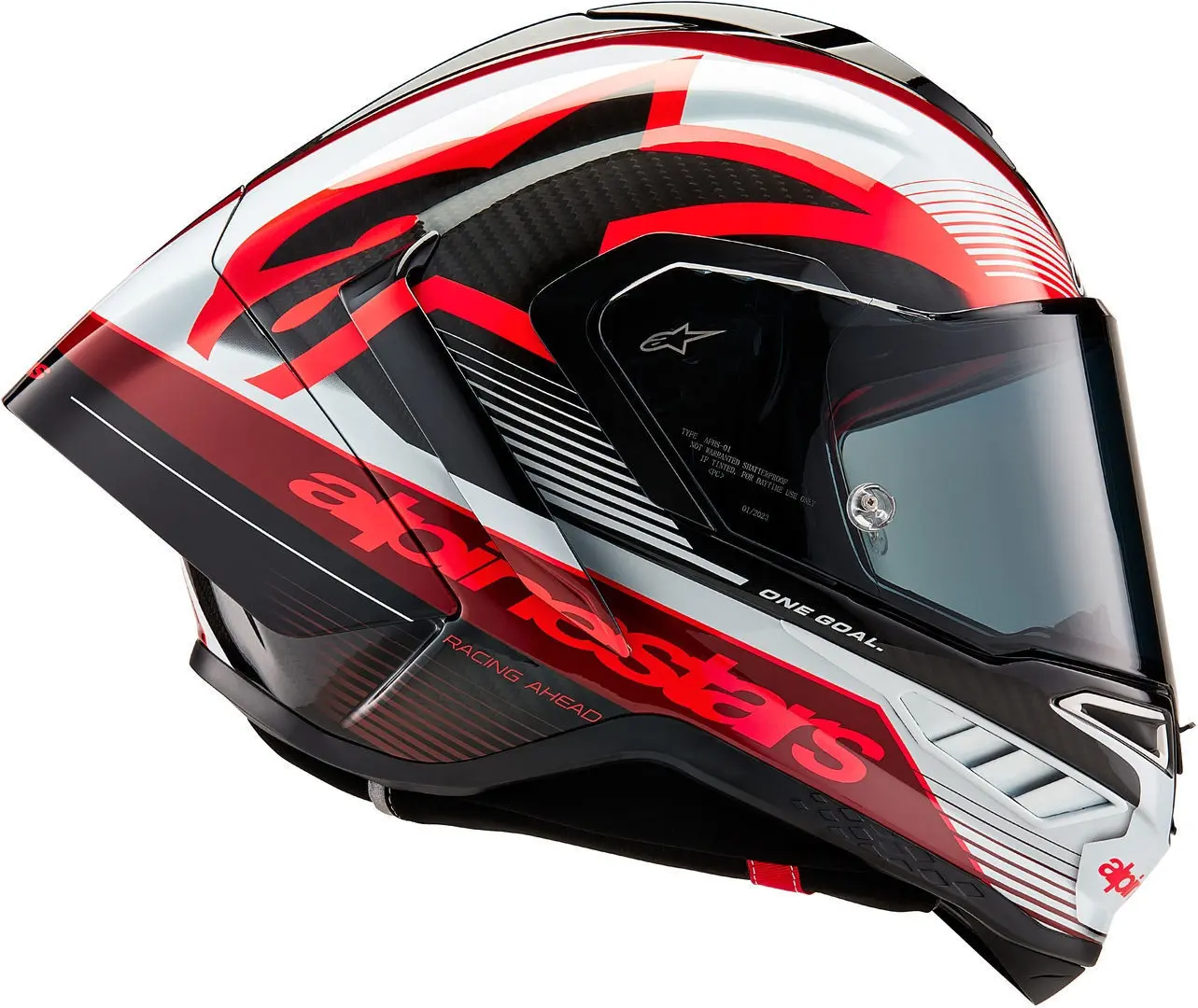 CASCO ALPINESTARS SUPERTECH R10 Element White / Bright Red / Carbon black
