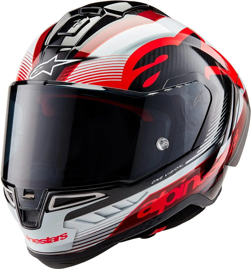 CASCO ALPINESTARS SUPERTECH R10 Element White / Bright Red / Carbon black