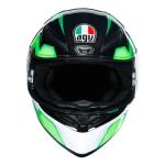 CASCO AGV K1 MULTI KRIPTON NEGRO CON VERDE - K1
