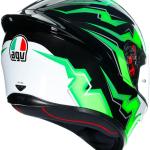 CASCO AGV K1 MULTI KRIPTON NEGRO CON VERDE - K1