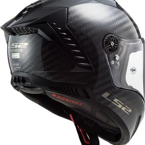 CASCO DEPORTIVO LS2 THUNDER SOLID NEGRO CARBON BRILLOSO