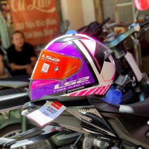 CASCO LS2 RAPID II BLINK BLANCO CON FUCSIA - FF353