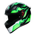 CASCO AGV K1 MULTI KRIPTON NEGRO CON VERDE - K1