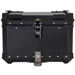 BAUL TRASERO MOTOCICLETA LS2 ALUMINIO NEGRO 55 LTS - B55