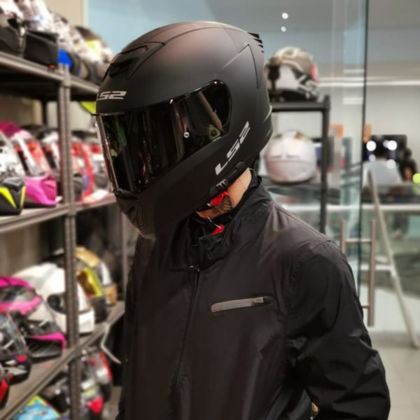 OUTLET CASCO INTEGRAL LS2 BREAKER EVO NEGRO MATE - FF390