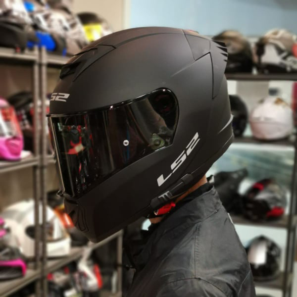 OUTLET CASCO INTEGRAL LS2 BREAKER EVO NEGRO MATE - FF390