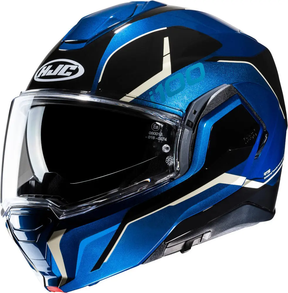OUTLET CASCO HJC i100 LORIX NEGRO/AZUL