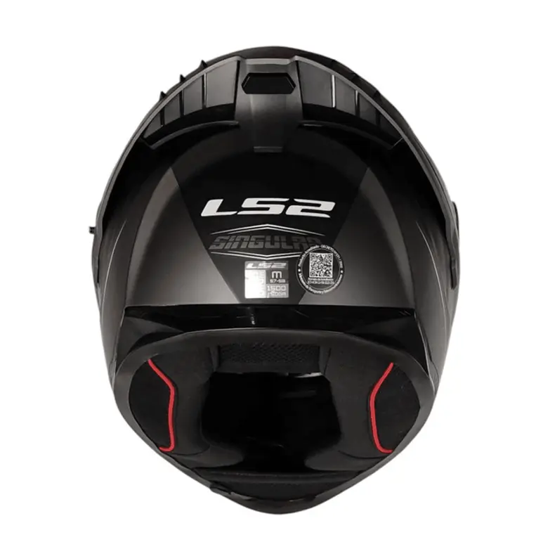 CASCO LS2 FF806 FUSION II SINGULAR GRIS CON INTERCOM Y LUZ LED