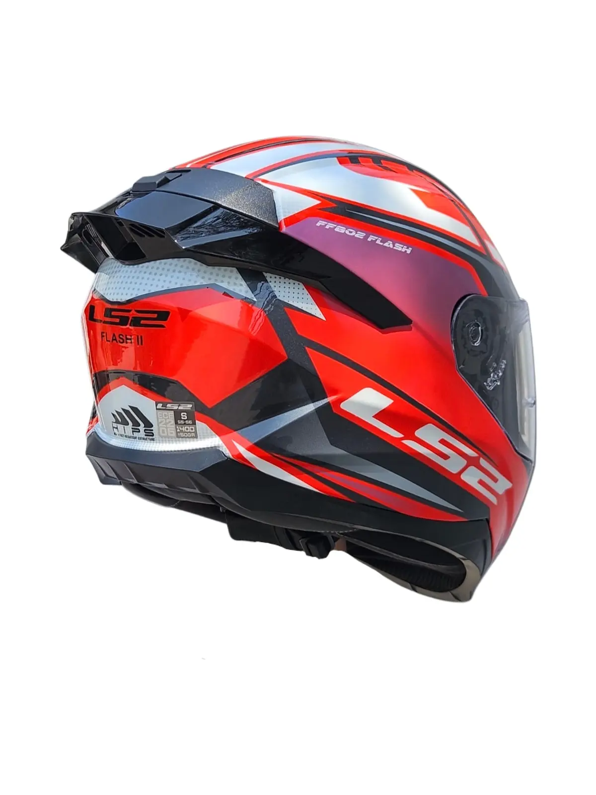 CASCO FLASH NGO/BCO/ROJO SIN INTER