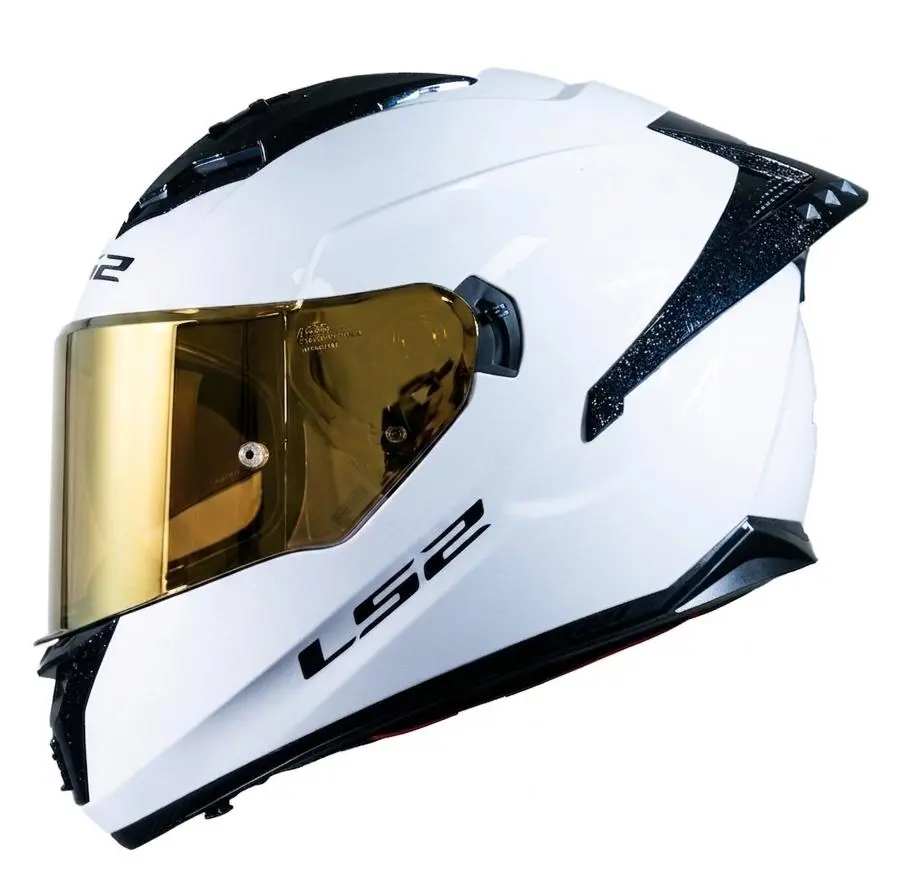 CASCO FUSION LS2 FF806 CON LED E INTERCOM BLANCO