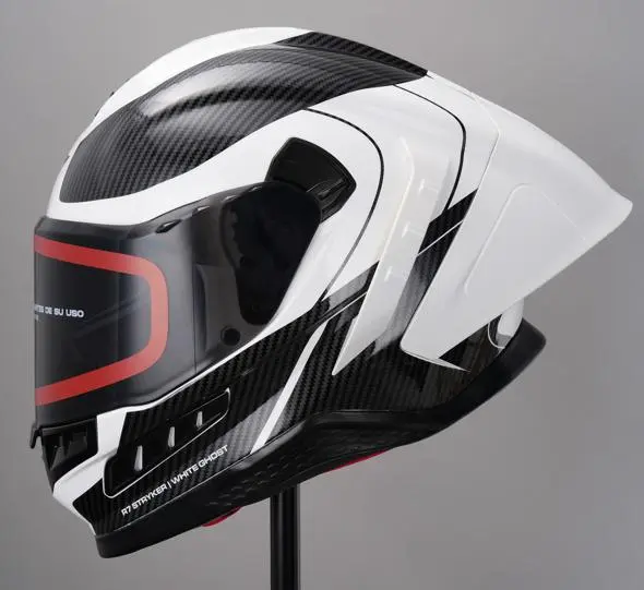 CASCO R7 STRYKER BLANCO/NEGRO