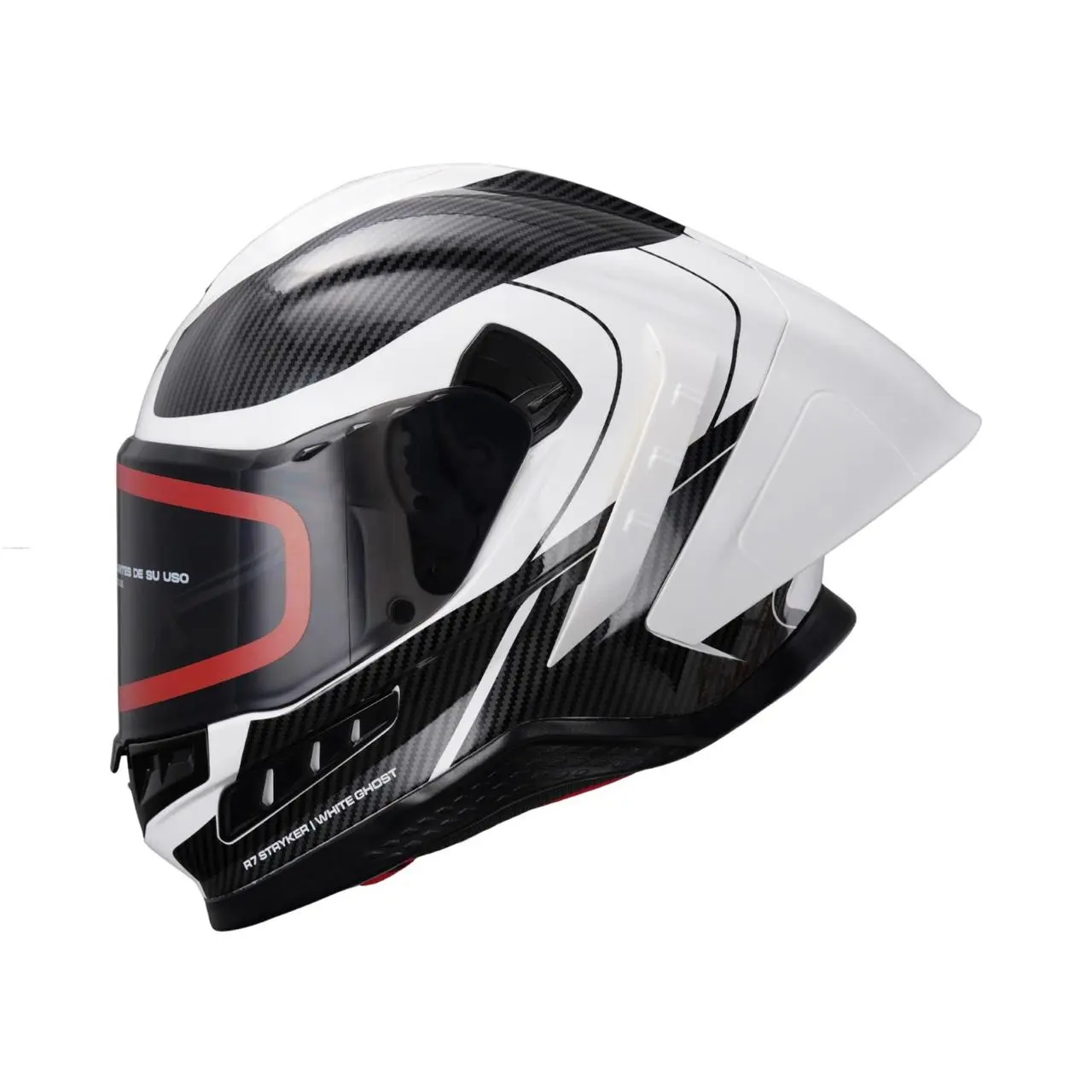 CASCO R7 STRYKER BLANCO/NEGRO