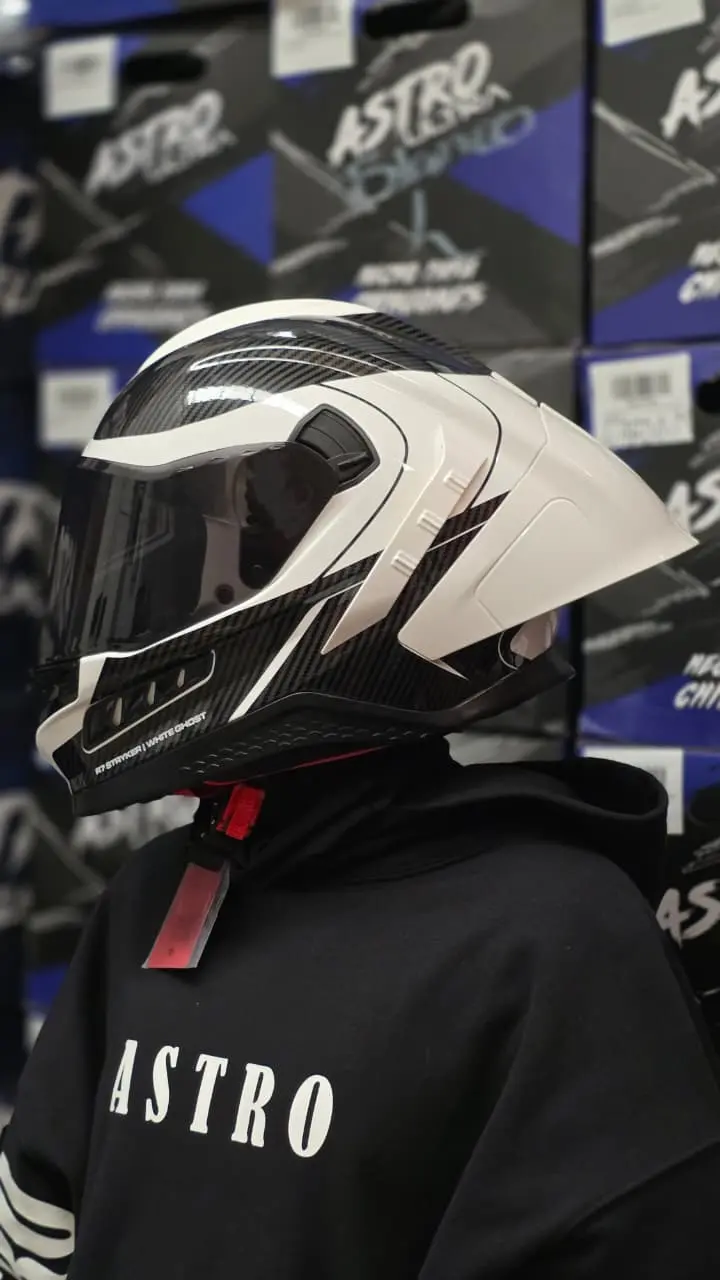 CASCO R7 STRYKER BLANCO/NEGRO
