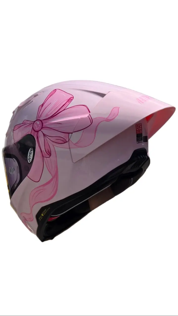 CASCO ASTRO PISTA MOÑO ROSA