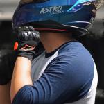 CASCO ASTRO ULTRA VERTIGO CROMATICO AZUL ECE2206 DOT S