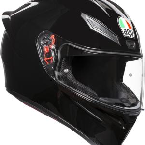 CASCO AGV K1S NEGRO BRILLOSO