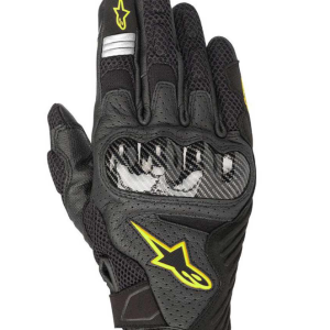 GUANTES TEXTIL/PIEL SMX-1 AIR V2 NGO/AMA FLUO