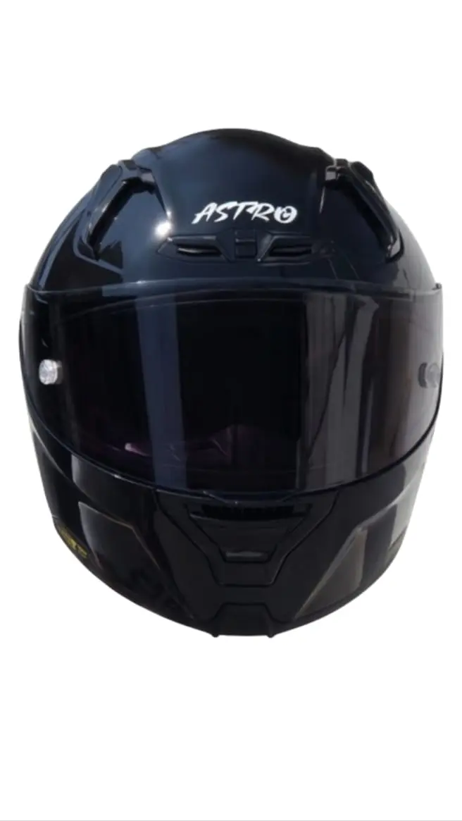 CASCO ASTRO PISTA NEGRO BRILLOSO