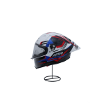 CASCO ASTRO PISTA AZUL, BLANCO. ROJO