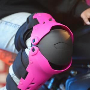 RODILLERAS ASTRO HELMETS COLOR ROSA CERTIFICADAS