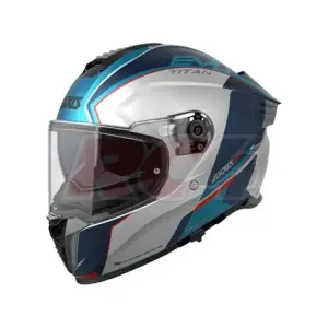 OUTLET Casco Axxis Hawk SV EVO TITAN C7 MATT BLUE Doble Certificación DE VENTA EXCLUSIVA EN LINEA