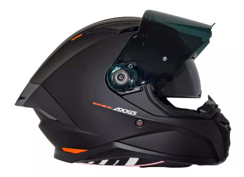 Casco Axxis Panther Solid Negro Mate Doble Certificación