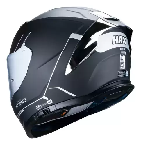 Casco Hax Force 2.0 Negro Plata