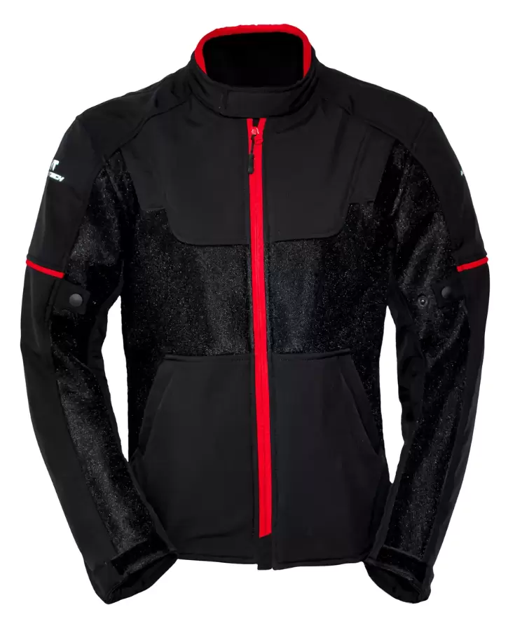 Chamarra Moto Mesh Protección Ht Luzern NGO ROJO