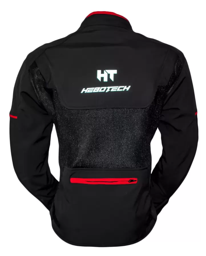 Chamarra Moto Mesh Protección Ht Luzern NGO ROJO